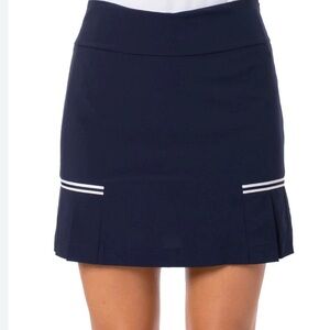 Classic Navy Mini Skirt with White Accents